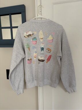 Sundae House Crewneck Sweatshirt - Heather Gray